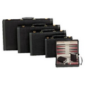 Magnetic Black Suede Backgammon Set - 9"